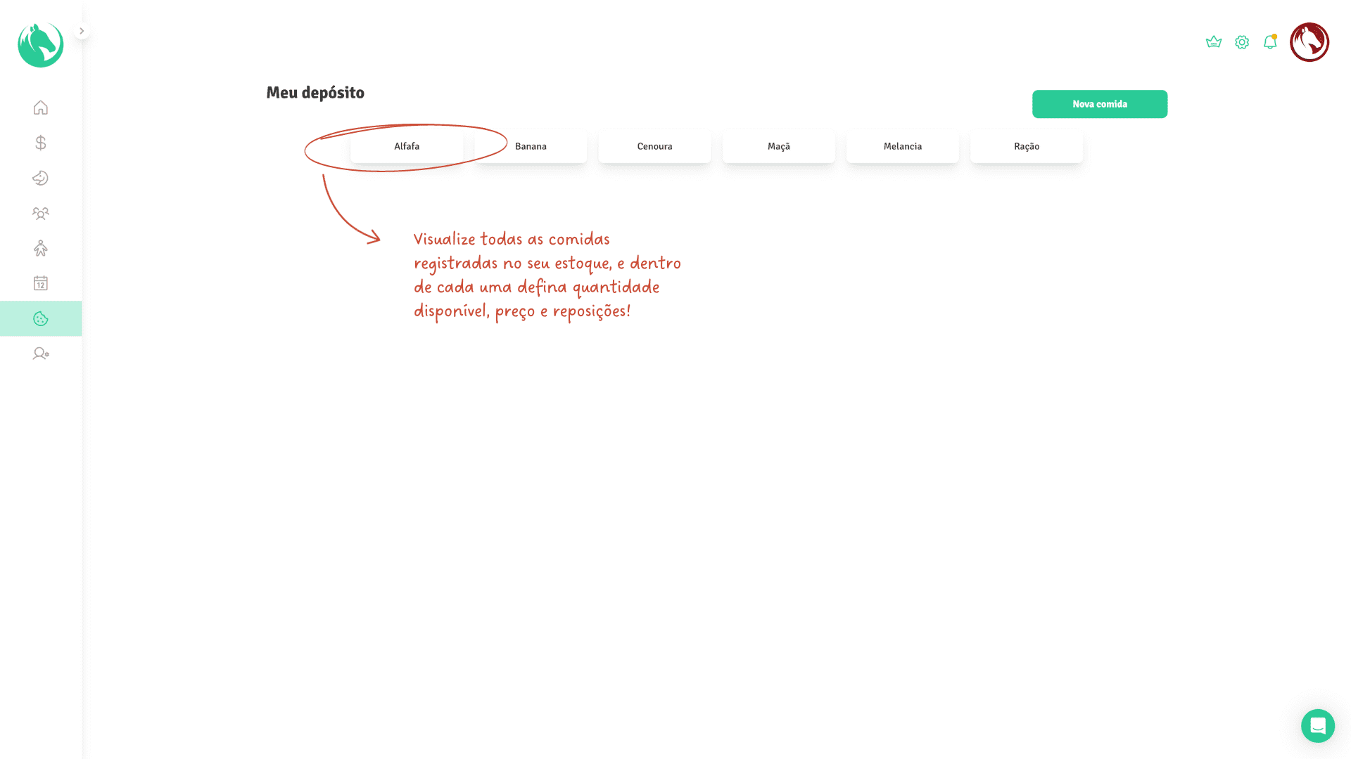 Funcionalidade - Meu depósito Meu depósito