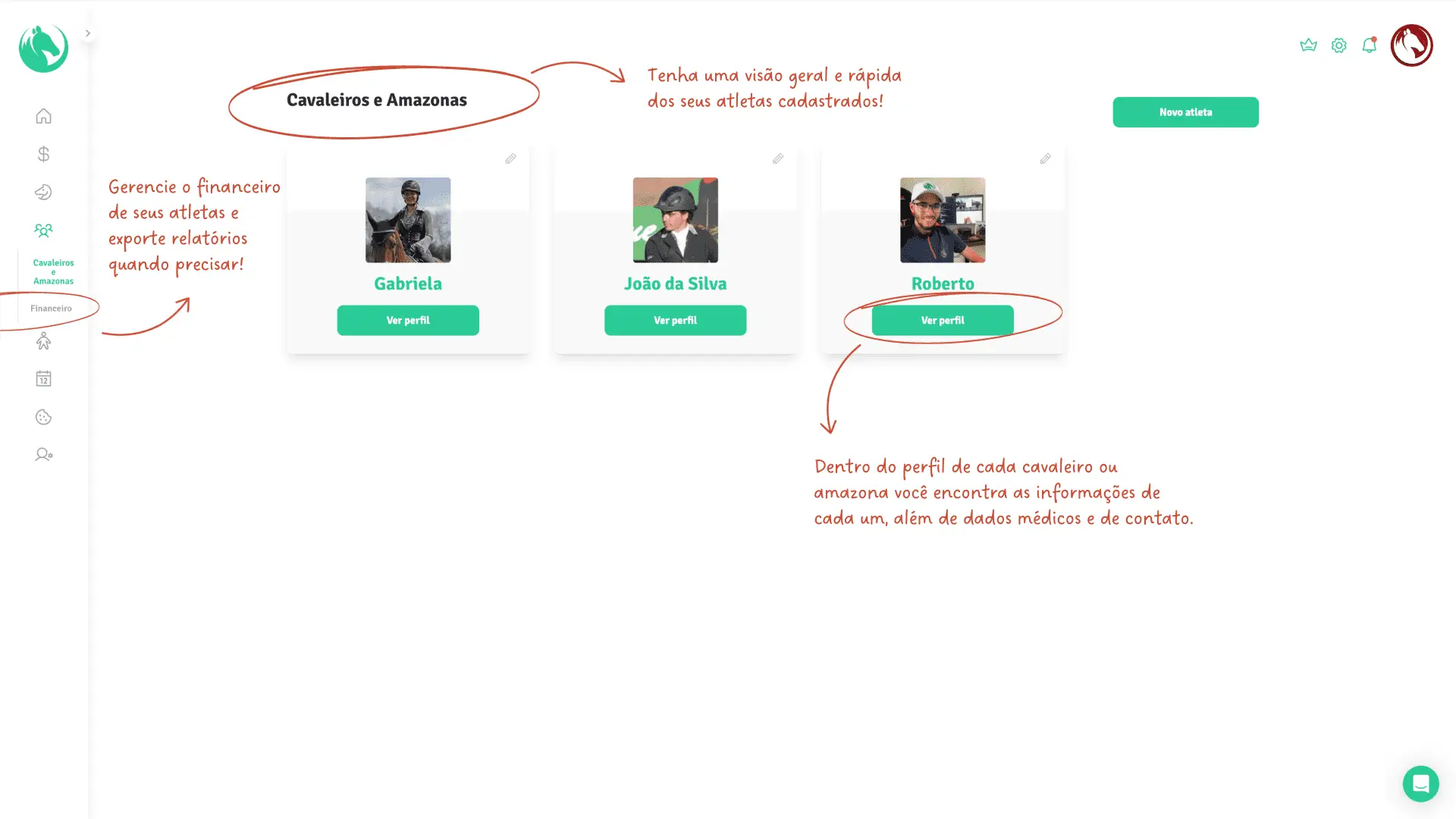 Funcionalidade - Cavaleiros e Amazonas Cavaleiros e Amazonas