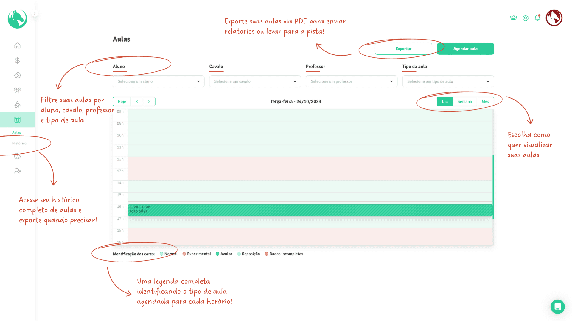Funcionalidade - Aulas Aulas
