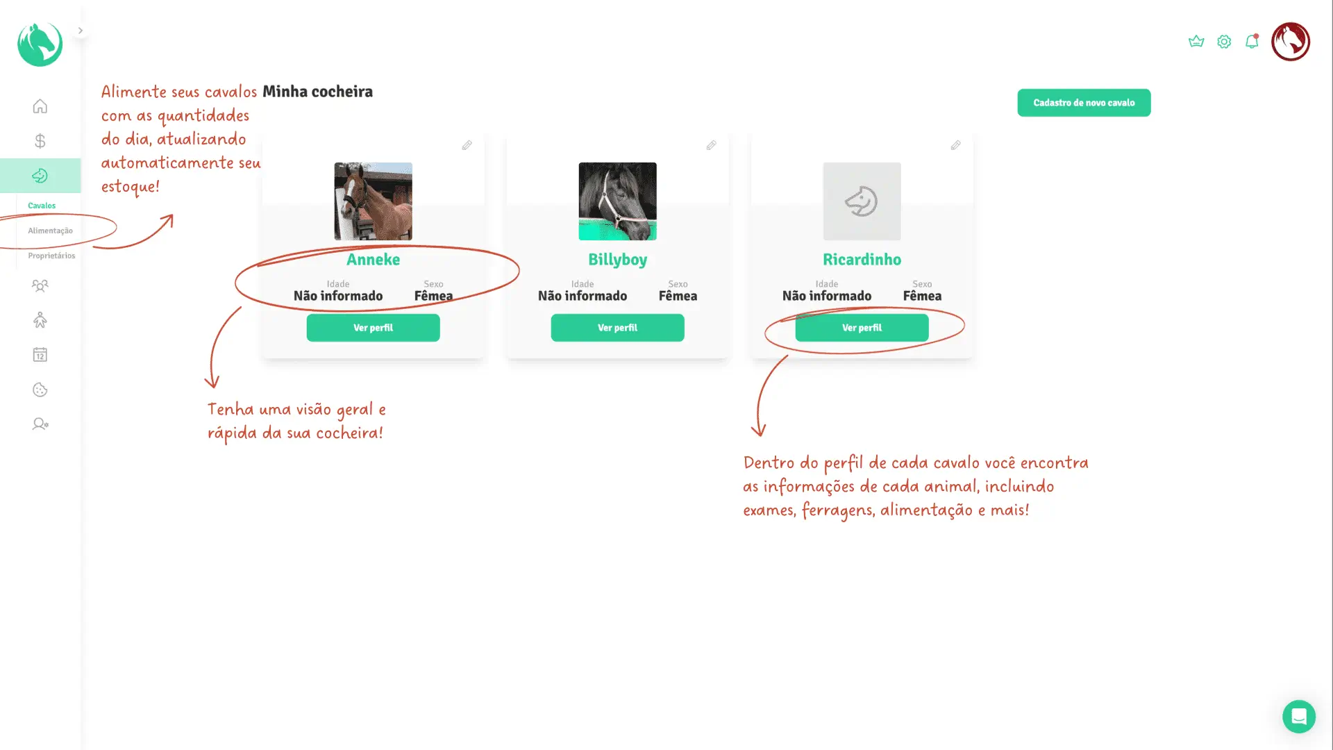 Funcionalidade - Minha cocheira Minha cocheira